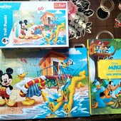Книга та пазли оригінал Дісней. Мікі та його друзі.