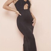 Черное платье из неопрена хс/с