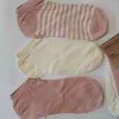 Три пари! Набір! Шкарпетки тонкі льняні Esmara Німеччина розміри: 35/36, 41/42