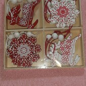 набір новорічних прикрас дерево 12 шт