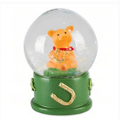 Livarno - snow globe Lucky Pig Скляна куля з блискітками Снежный шар 4,5 ×6 см