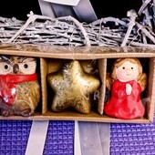 Рождественские фигурки, 3 шт на камин полку под елку