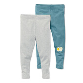 ♕ Лот 2 шт ♕ Комплект якісних легінсів з органічної бавовни від Tchibo (Німеччина), 74-80, комплект