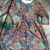 Розпродаж магазину! Класна сукна у квіти розмір батал у реалі на багато яскравіша