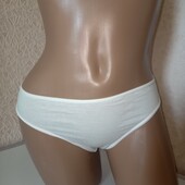 Бавовняні трусики сліпи молочного кольору М. Женские трусы 8646