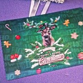 Рождественская голографическая подложка подставка под тарелку 45см*30см