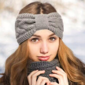 остаток 1 шт. Повязка с меховым утеплителем, Акриловий трикотаж і підкладка з плюшевого флісу