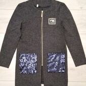 Детский деми кардиган. Серого цвета.