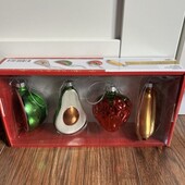 Ялинкові іграшки скляні «фрукти» Livarno home