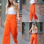 Женские турецкие джинсовые коттоновые штаны свободного кроя.