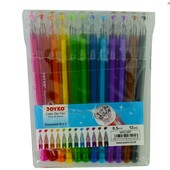 Набір гелевих ручок Joyko Diamond GPC-297 — 12 яскравих кольорів!