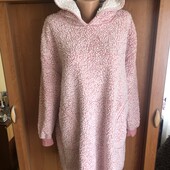 Меховушка, плюшева туника, кофта, худи, XL. слип, пижама