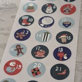 Різдвяні адвент наліпки Crelando Німеччина