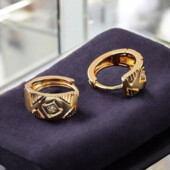 Сережки 'Xuping' Фіаніт (позолота 18к) 073440