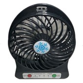 Мини вентилятор с аккумулятором 18650. 3 скорости.цвет случайный