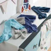 ♕Лот 1 шт♕ Чудові дитячі колготки з органічної бавовни Tchibo(Німеччина), розмір: 62-68, сірий