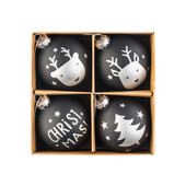 Новорічні прикраси скляні livarno