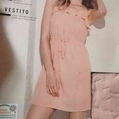 Esmara брендовый летний лёгкий сарафан вискоза!!! цвет пудра размер евро 38/40