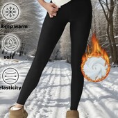 Теплі та дуже зручні жіночі лосини XL , колір-чорний