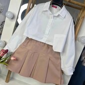 Неймовірний костюм блузка та спідничка на зріст 152 см.