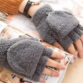 Теплые варежки 2 в 1