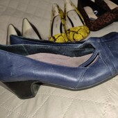 Clarks uk 5 E, 38p на широку ногу туфлі з натуральної шкіри