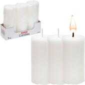 Набір 3 шт. високих Інтер'єрних свічок D50xH125 мм. елегантний декор!