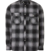 Чоловіча фланелева сорочка Livergy (чорна/сіра/в клітинку, M (39/40))
