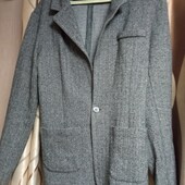 Стильный молодежный пиджак в "ёлочку" Ocean, р.M (смотрите замеры)