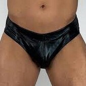 Черные мужские плавки под кожу