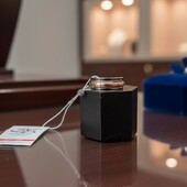 Срібна каблучка з золотою пластиною 17 розміру