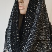 Снуд в два оборота цвет темно серый