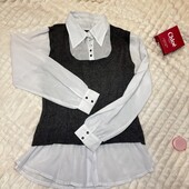 Блуза (вшита желетка)