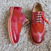 р.43;44;45.Дизайнерські туфлі/ оксфорди Wellensteyn нат.шкіра