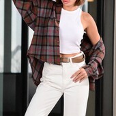 Сорочка жіноча фланель Т.сіра р.Л.