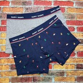 Арт.710 труси боксери чоловічі 2шт happy shorts розмір М.