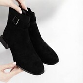 Демисезонные полусапожки, екозамш