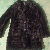 ♡Шубка чёрная .Искусственный мех.замеры на фото