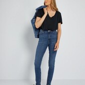 Вузькі джинси з високою талією 42/32 , Kiabi