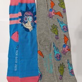 2 пари! Набір! Шкарпетки Rick and Morty Розміри: 35/38, 39/42