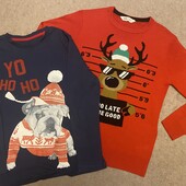 Н&M Розпродаж речей сина. Светр і лонгслів новорічні.