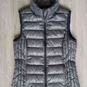 Heat лёгкий стёганый жилет наполнитель пух!!! цвет синий размер XS S