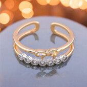 Каблучка 'Xuping' Фіаніт (Позолота-родій) 090525