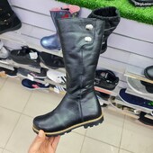 Нові чоботи шкіра+цигейка 31 р