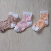3 пари шкарпеток для дівчинки 6-12 міс