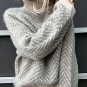 Шикарный, теплый свитер, джемпер, оверсайз, р. m, наш 44-50