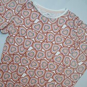 Реглан в сердечках на 10-11 років