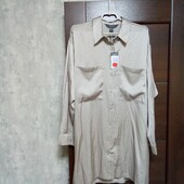 Розпродаж!!! Брендовая новая удлиненная рубашка-туника р.18-20.