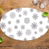 Новые новогодние пластиковые салфетки в лоте 1 шт