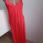 Braska трендова шовкова сукня міді на тонких бретелях 65% silk S розмір